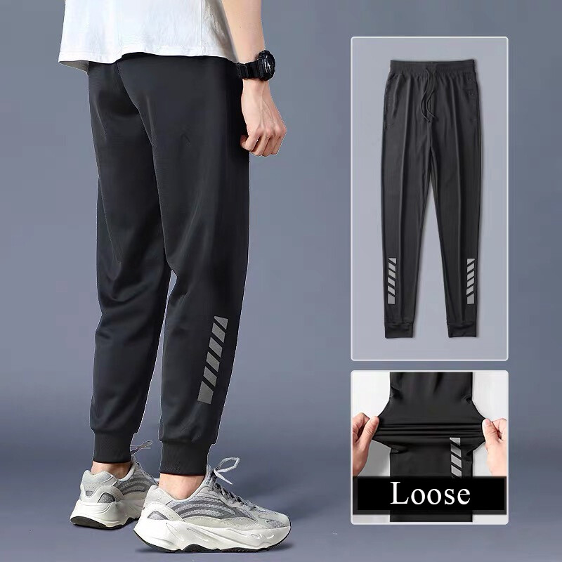 Men Casual Sports Elastic Waist Tracksuit Trousers Joggers Harem Pants Bottoms T