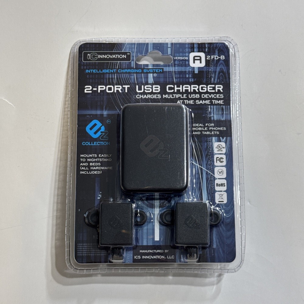 SEALED Charger Ez Collection 2-Port USB Fast Charger A 2 FD-B BNIB  
