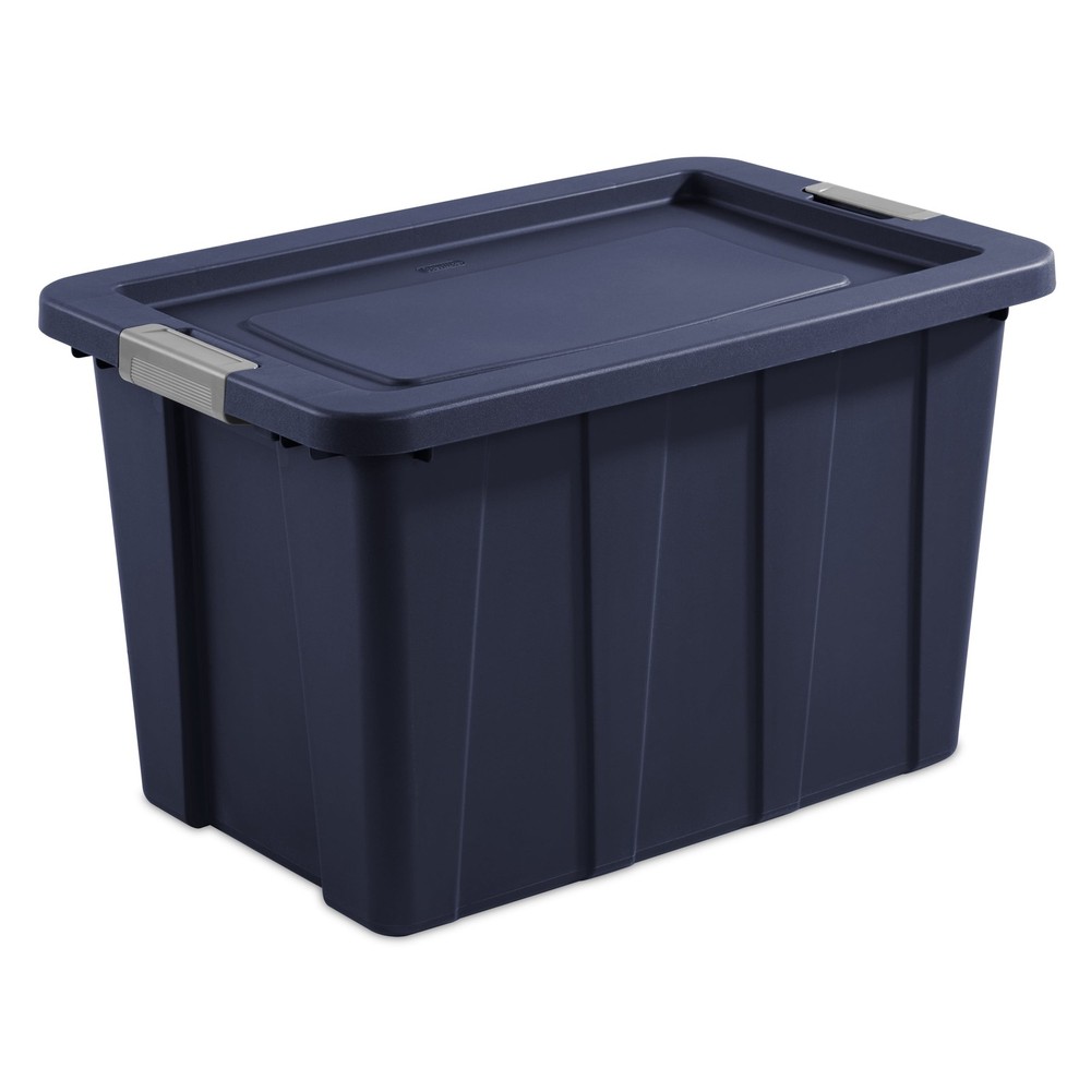 Sterilite 30-Gallon Dark Indigo Latching Tuff1 Storage Tote