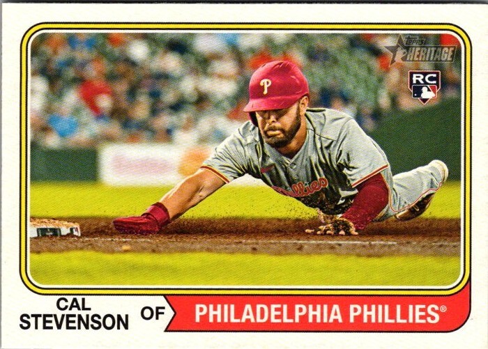 2023 Topps Heritage High Number - #508 Cal Stevenson (RC)