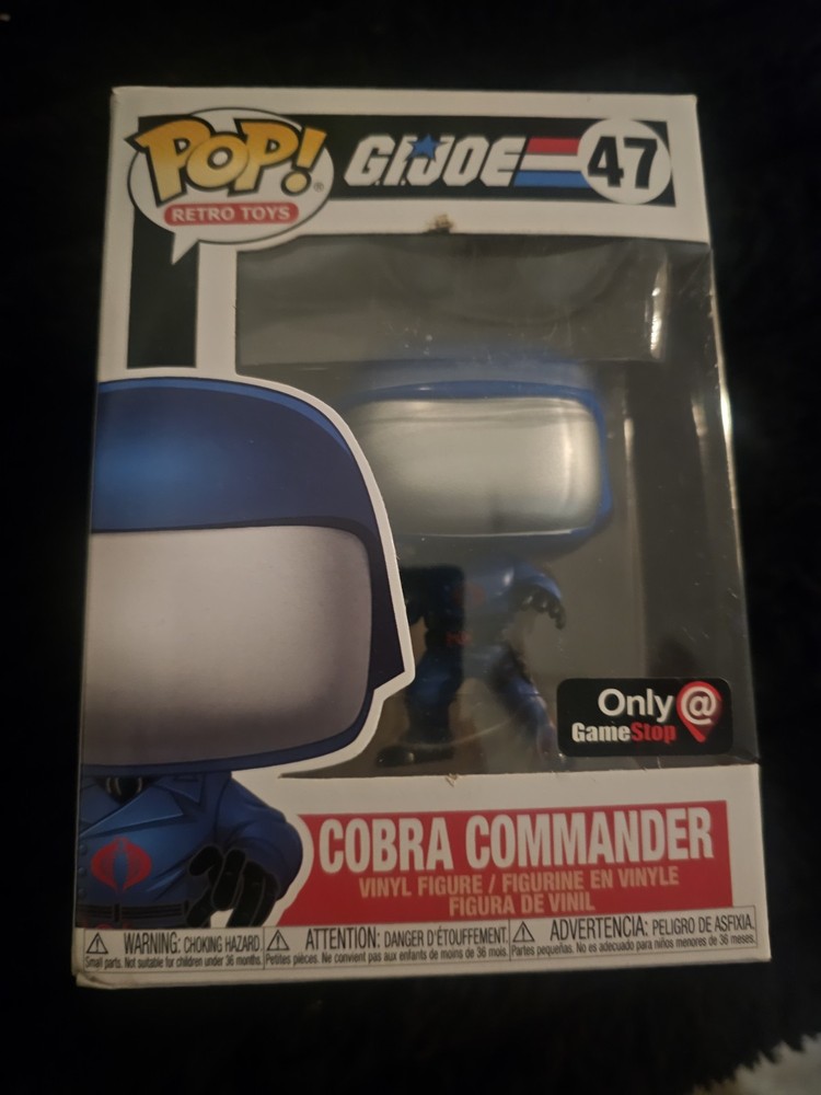 COBRA COMANDER FUNKO POP! RETRO TOYS GI JOE #47 GAMESTOP NEW HARD PROTECTOR
