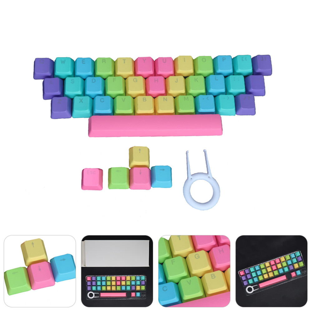 Rainbow PBT Keycaps for Mechanical Computer Keyboards