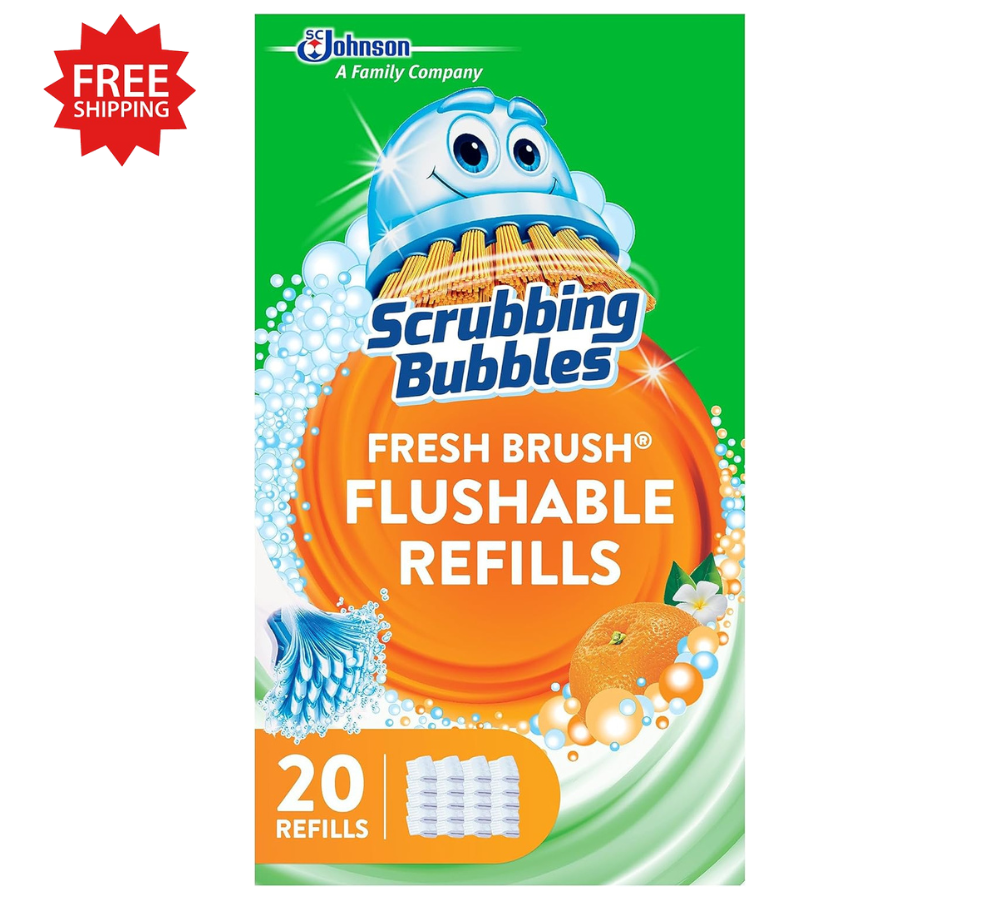 Scrubbing Bubbles Fresh Brush Flushable Toilet Wand Refills