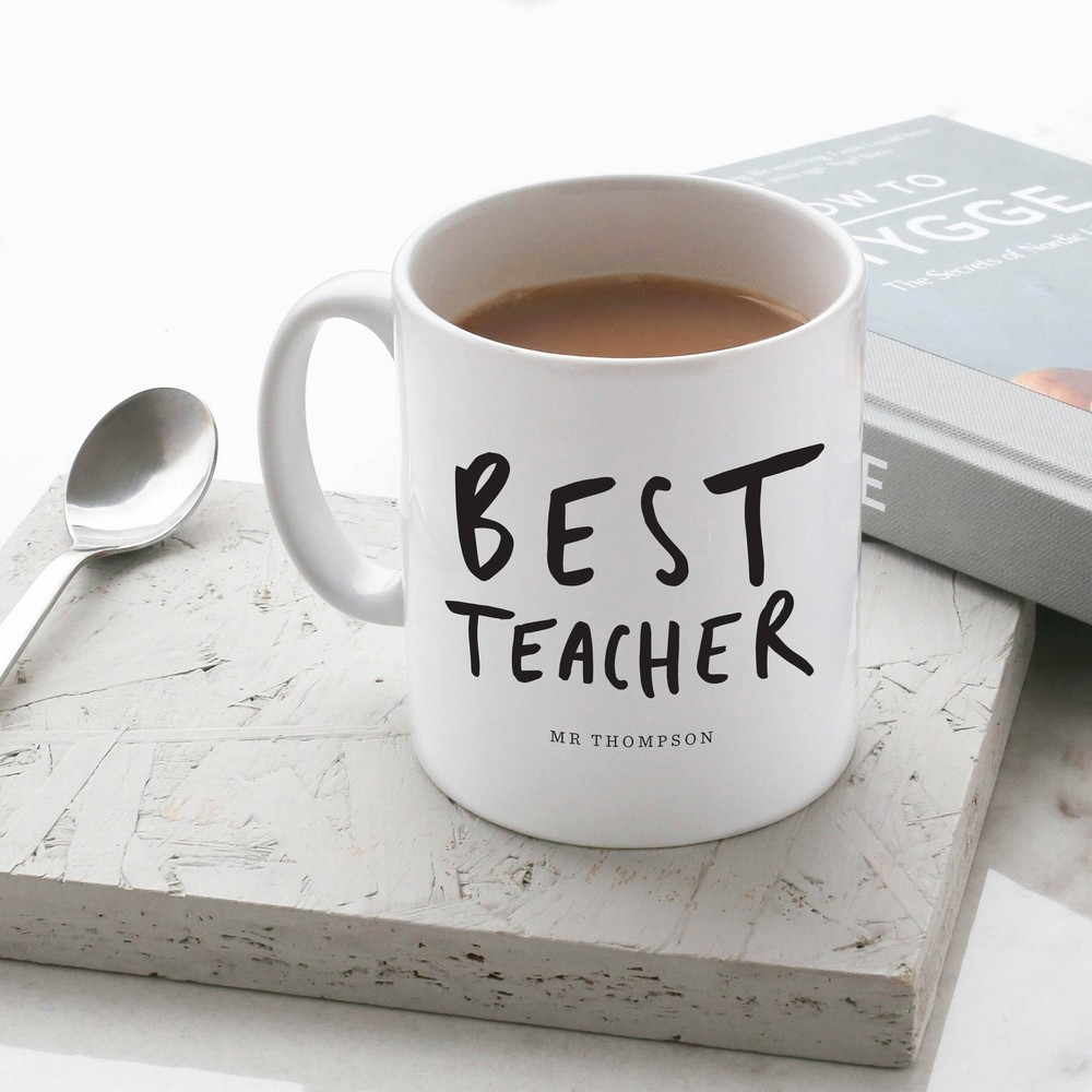 Best Teacher Mug Stylish Ceramic Mug Personalised Gift Teacher Mug Kitchen Tea