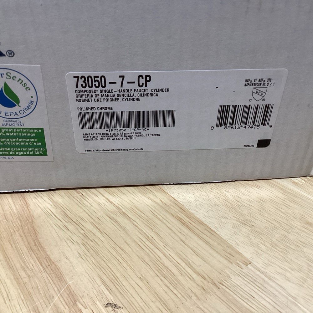 Kohler Composed Single-Handle Bathroom Sink Faucet in Polished Chrome K-73050-7-CP