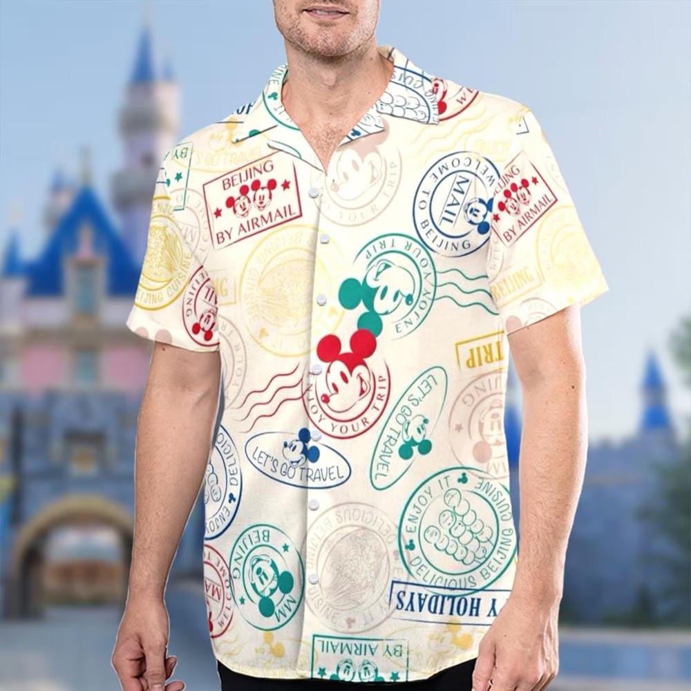 Mickey Stamp 3D HAWAII SHIRT US Size Best Price Father Day Gift Mom Gift-image