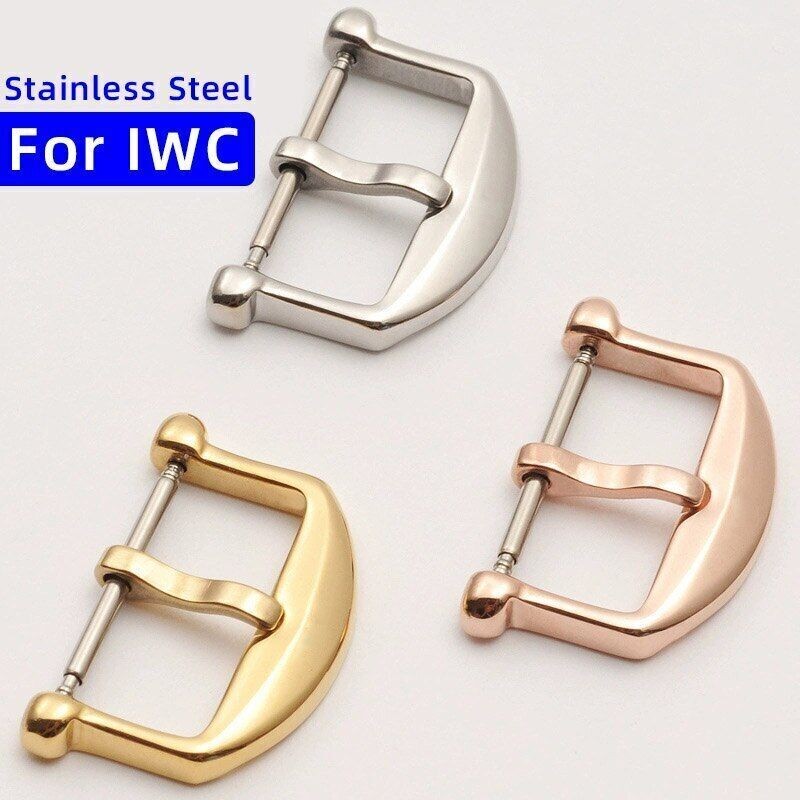 IWC Portofino 18mm Stainless Steel Buckle Strap Clasp for Automatic Watch Band