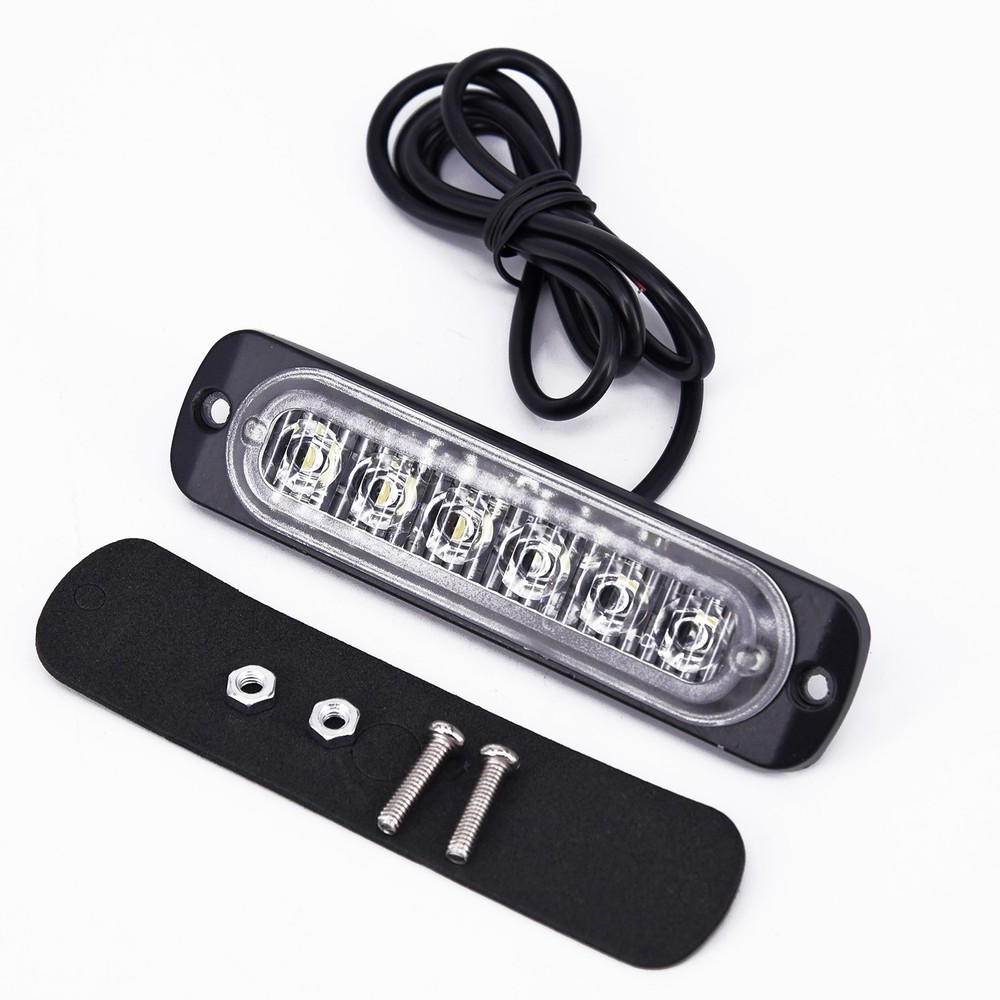 1pc Car Auto Daytime Running Fog Light Headlight LED Lamps Amber Flash Light