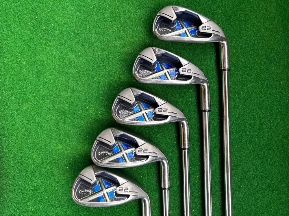Used Callaway X22 Iron Set 6-9 PW 5-Piece RH Nippon NS Pro 950GH Steel Stiff Flex