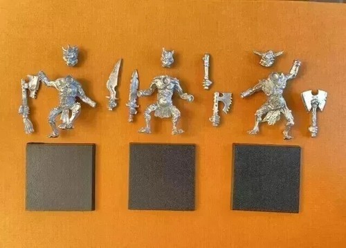 Warhammer Chaos Beastmen Metal Chaos Trolls Miniatures