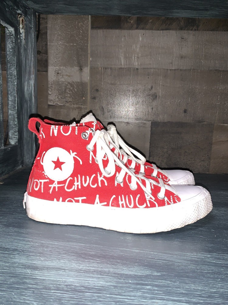 Converse All Star Not A Chuck Red High-Top Sneakers for Women’s 8.5/Youth 6.5