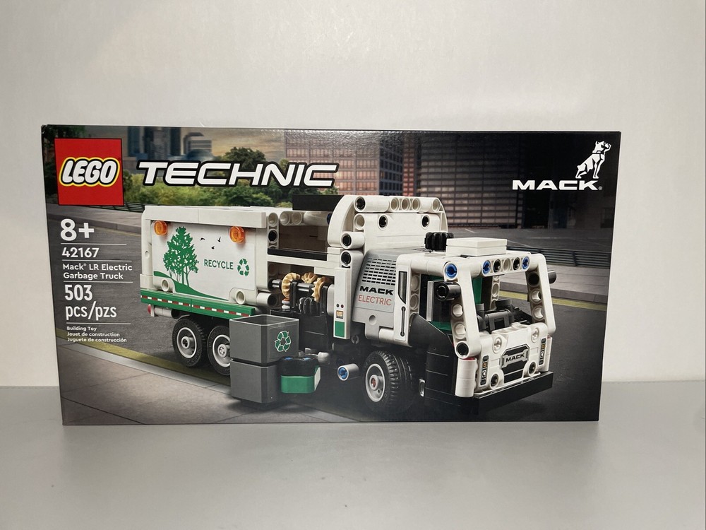 LEGO Technic Mack LR Electric Garbage Truck Toy,   Ages 8 and Up  42167