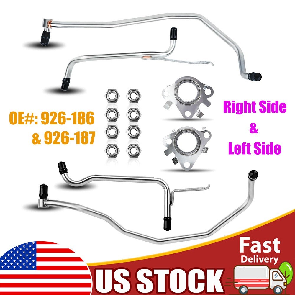 Turbo Coolant Line Kit 926-186 926-187 Left Right for Ford F150 Transit 150 250