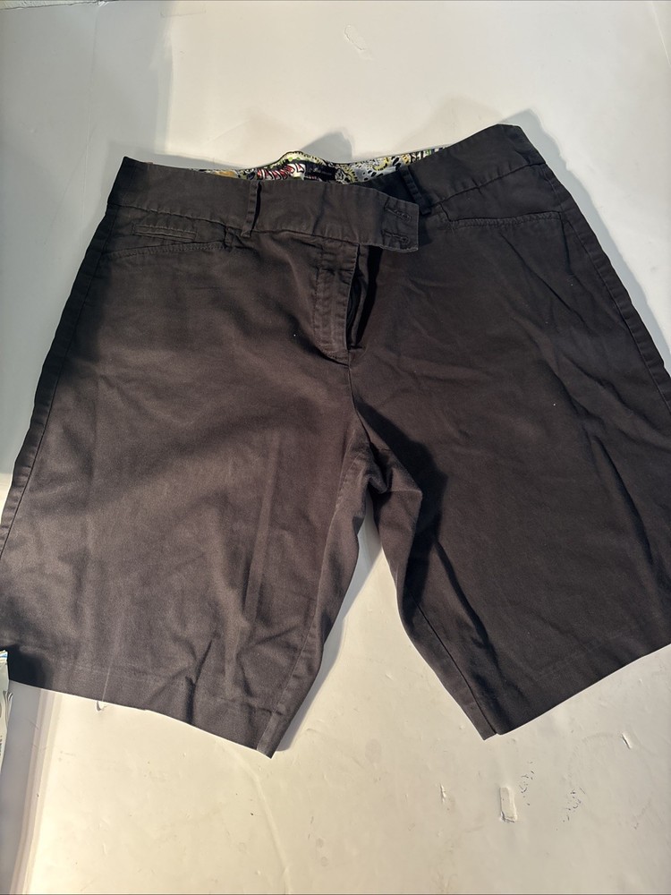 Tommy Hilfiger Womens Navy Blue Bermuda Shorts Size 16 with Pockets