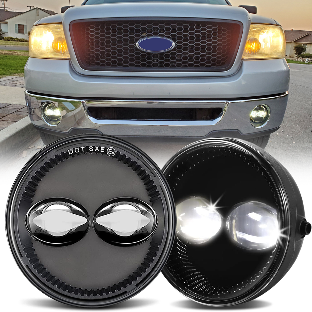 2PCS LED Fog Lights Bumper Lamps w/ Bracket Assembly For Ford F150 2006-2014