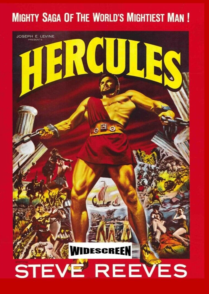 HERCULES Widescreen DVD 1958 original classic Film Action Steve Reeves Movie