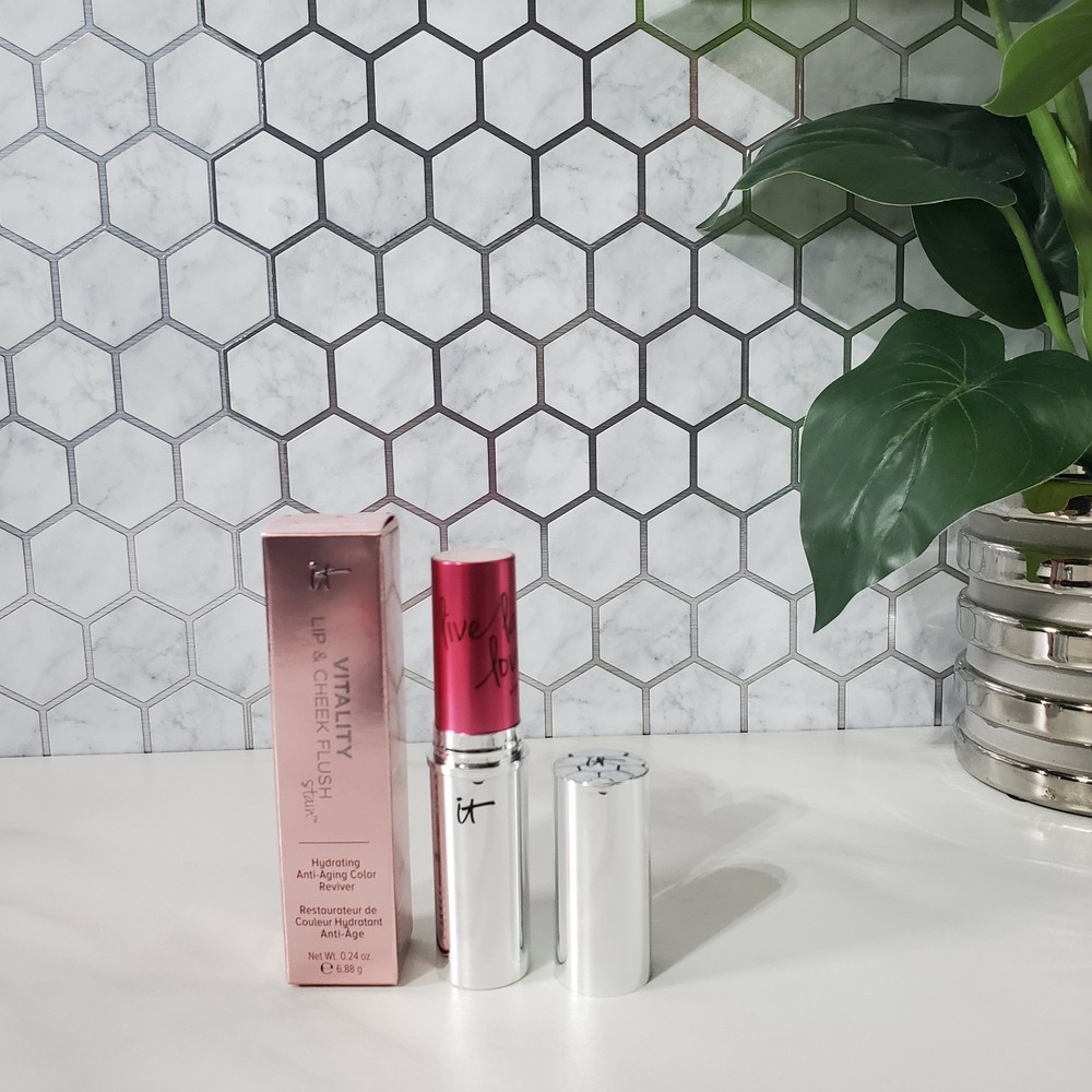 It Cosmetics Je Ne Sais Quoi Lip & Cheek Flush Stain - 0.24oz Rosy Glow