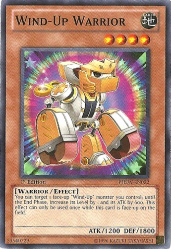 Wind-Up Warrior - PHSW-EN022 - Common - 1st Edition x3 - Moderately Played