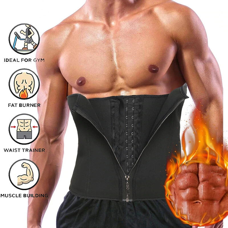 Men's Waist Trainer Belt for Weight Loss & Back Support