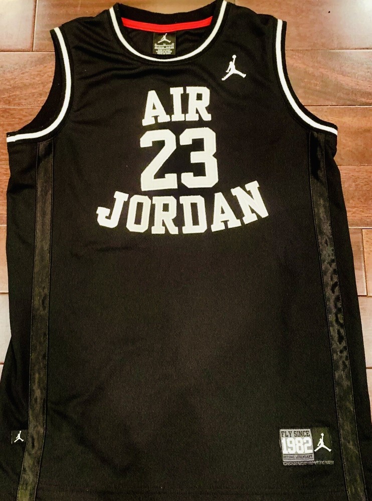 Nike Air Jordan 23 Fly Since 1982 Black Stitched Jersey Youth XL