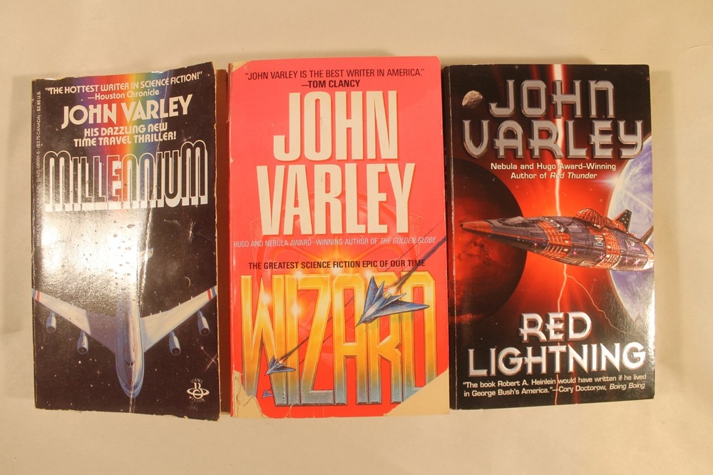 Wizard, Millennium & Red Lightning by John Varley (3 Books)