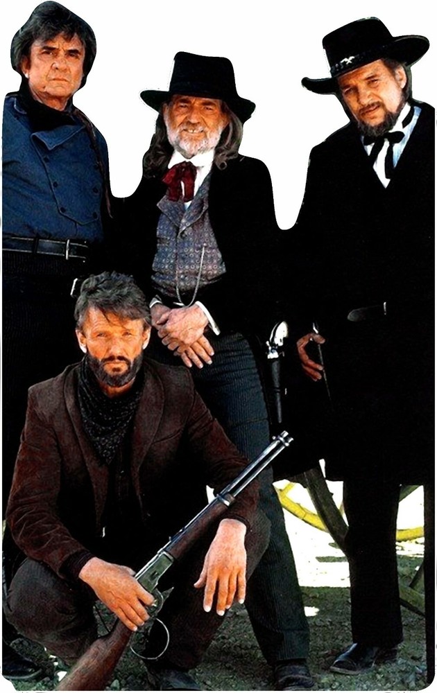 Highway Men-Johnny Cash/Nelson/Weylon/Kris- Life Size Cardboard Cutout Standee