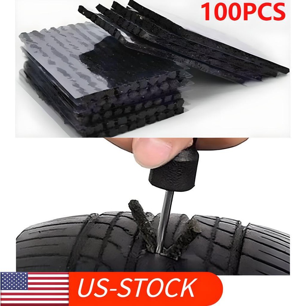 100X Tire Repair Plugs for Car Puncture Tubeless Tyre Seal Strip
