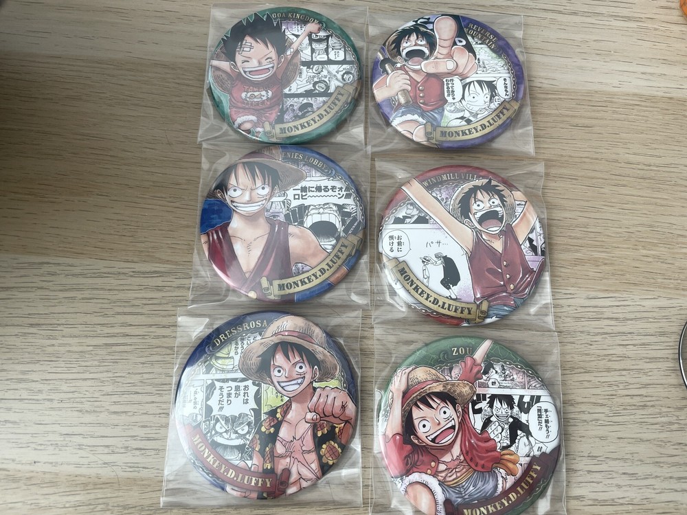 Pin insignia lata de una pieza Luffy SET anime Japón