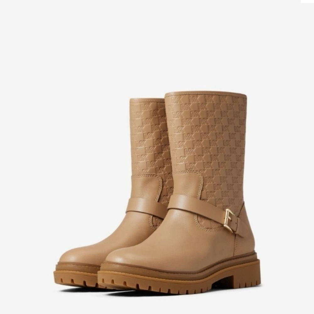 MICHAEL Kors  Layton leather buckle booties Sz 10