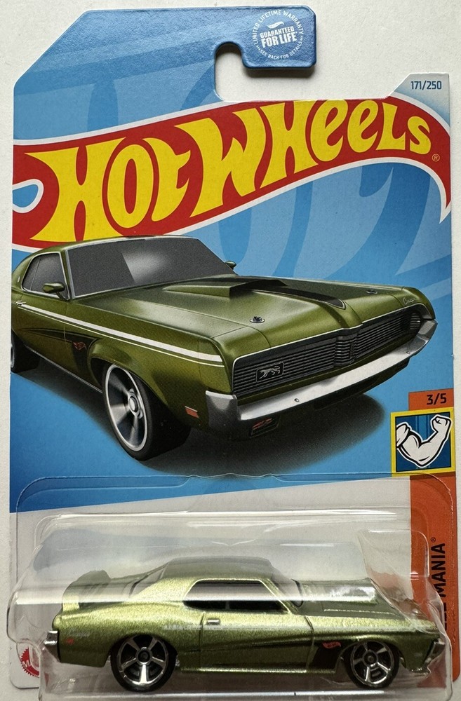 2024 Hot Wheels MUSCLE MANIA 3/5 '69 Mercury Cougar Eliminator 171/250 (Green)