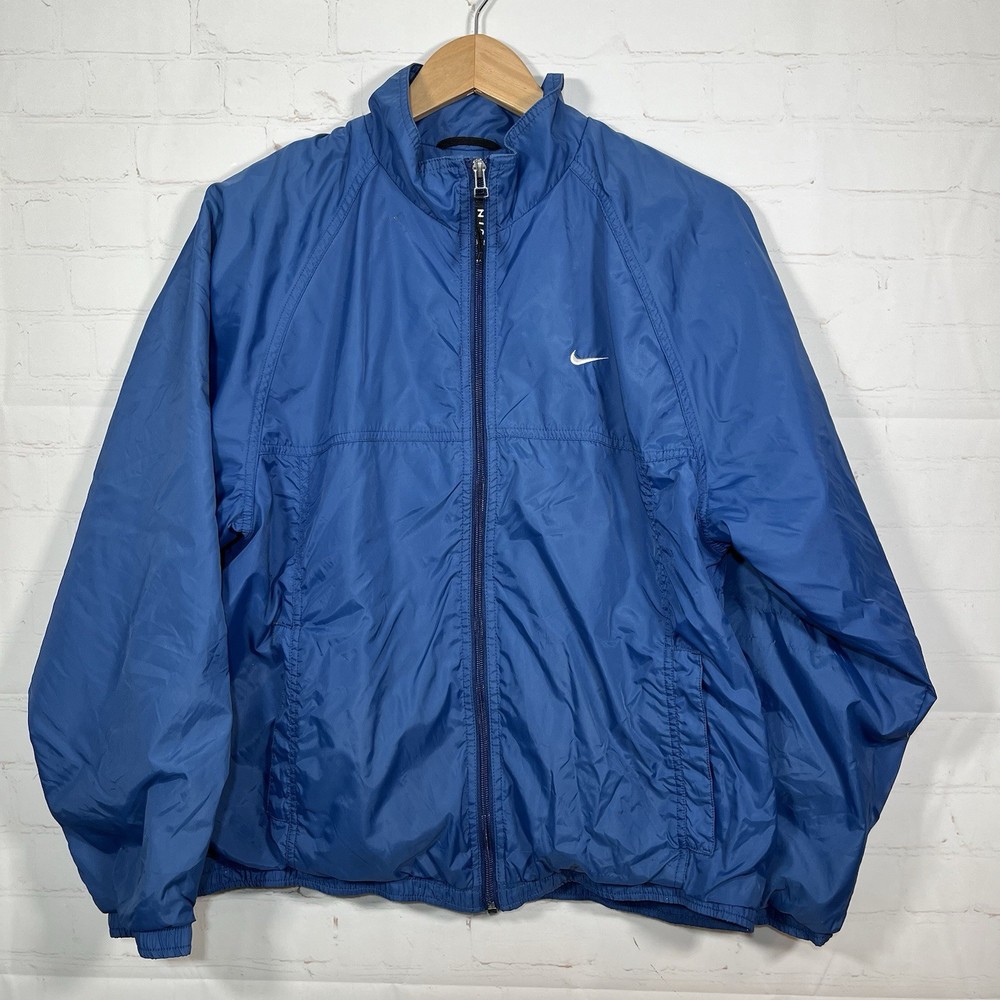 Vintage Nike Jacket Full Zip Windbreaker Men’s Size Small Blue 90's Vented