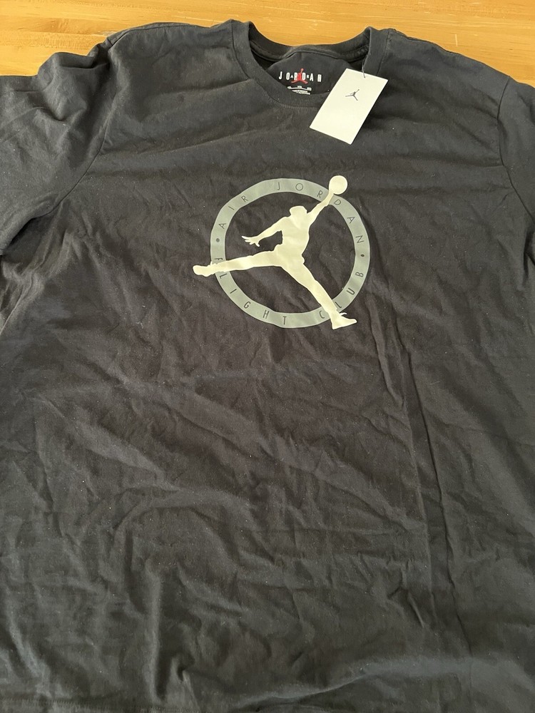 NWT Men's JORDAN Flight MVP T-Shirt Black Sz XXL $37 DV8436-010