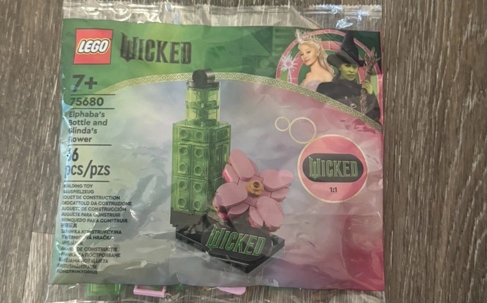 Wicked LEGO Elphaba’s Bottle And Glinda’s Flower - 66 Pieces