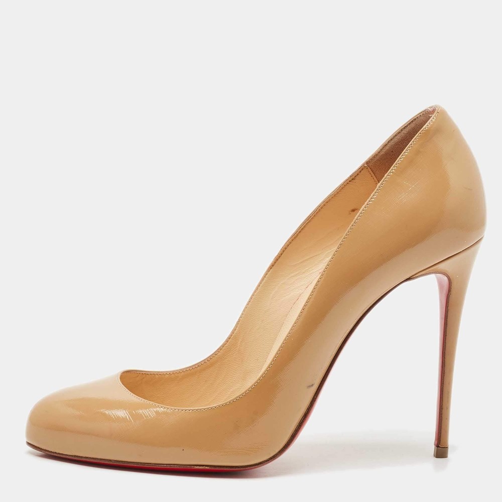 Christian Louboutin Brown Leather New Simple Pumps Size 39