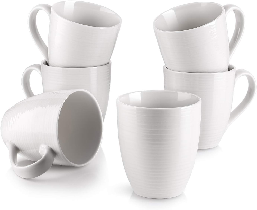 Coffee Mugs, Coffee Mugs Set of 6, 17 Oz Ceramic Coffee Cups with Handle, Large