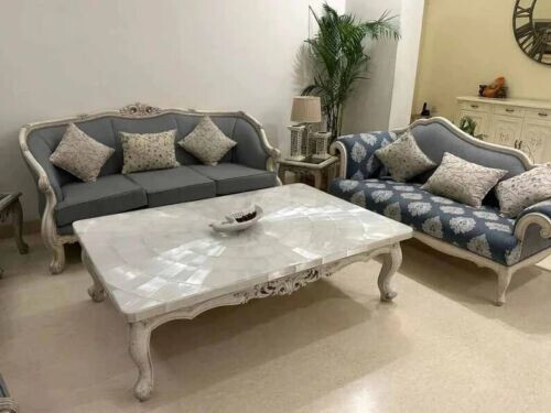 Selenite Coffee Table Top Stone Sofa Table Top Cyber Monday Sale-image