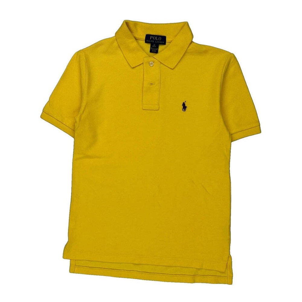 Age 10-12 Polo By Ralph Lauren Polo Shirt - Medium Yellow Cotton