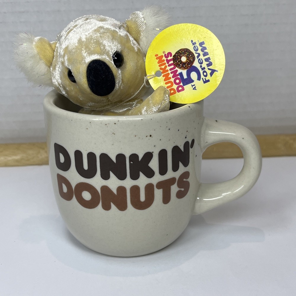 VINTAGE 1970s DUNKIN DONUTS RETRO HEAVY CERAMIC DiNER COFFEE MUG “3 1/8
