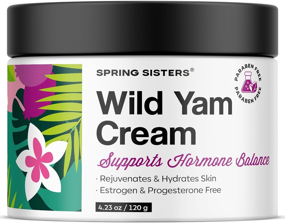 Wild Yam Complex Cream for Hormone Balance, Menopause & PMS Relief - 4.23 oz