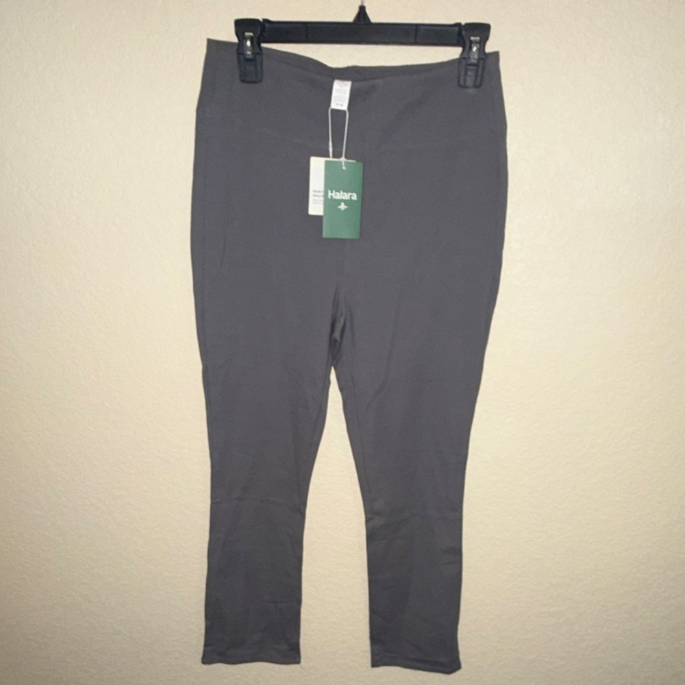 Halara Gray Ankle Leggings High Rise Stretch Pockets Women's Size S
