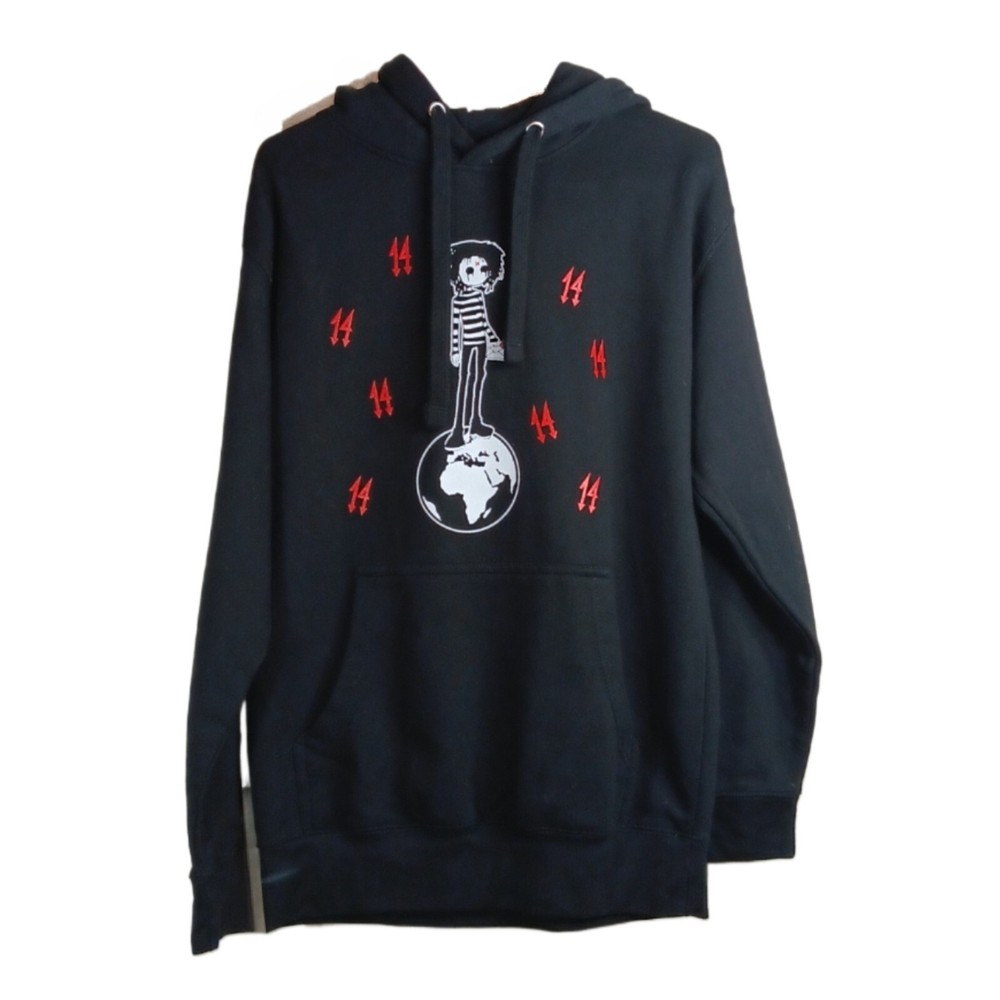 Trippie Redd 1400 Hoodie Mens Medium Black Pullover Sweatshirt Concert Merch