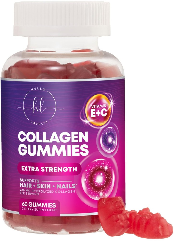 Collagen Peptides for Women - Collagen Gummy with Biotin for Hair Skin Nail B...