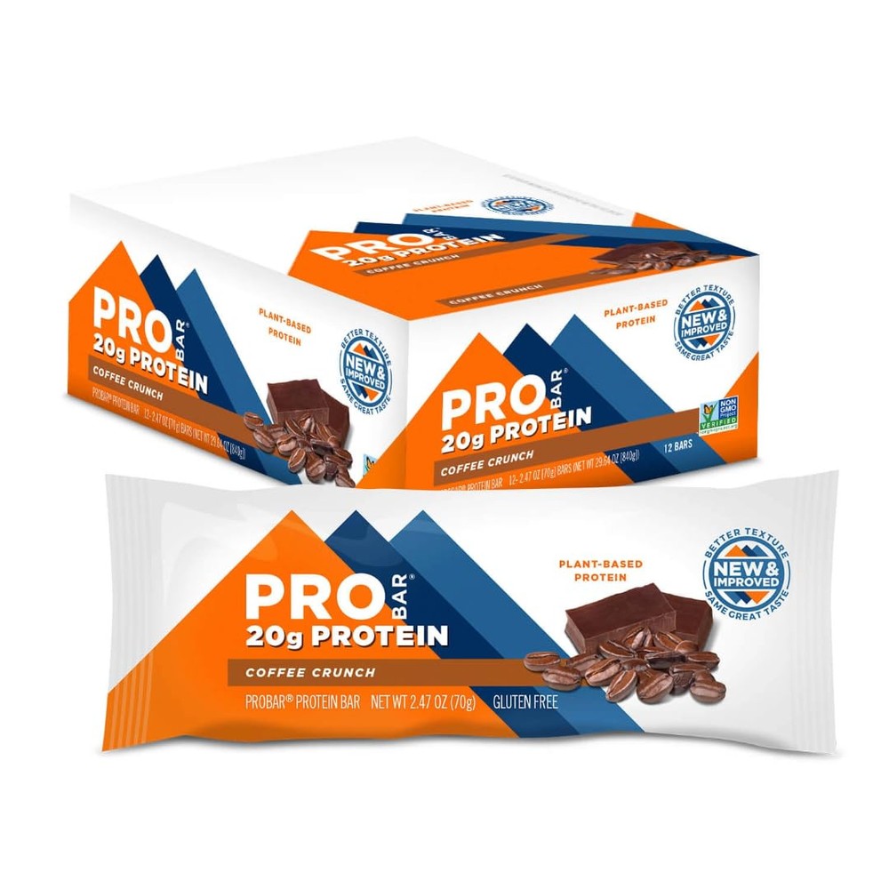 - PROTEIN Bar, Coffee Crunch, Non-GMO, Gluten-Free, Healthy, Plant-Based, Who...