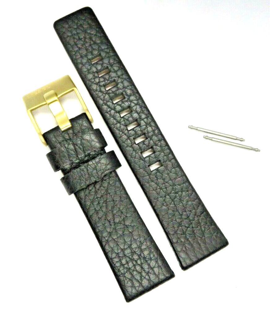 DIESEL Original Replacement Leather Strap DZ5408 Watch Strap Black 20 Mm