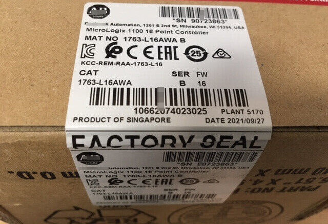 NEW Allen-Bradley 1763-L16AWA MicroLogix 1100 16 Point Controller 1763L16AWA