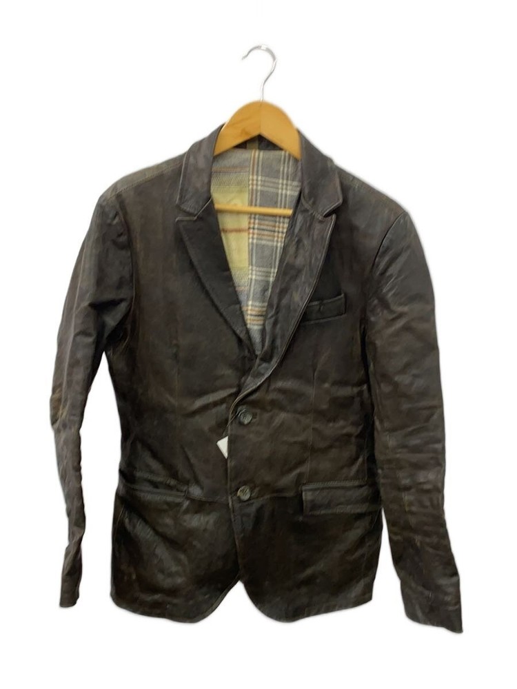 Leather Jacket Blouson/-/-/Blk/Plain 3404