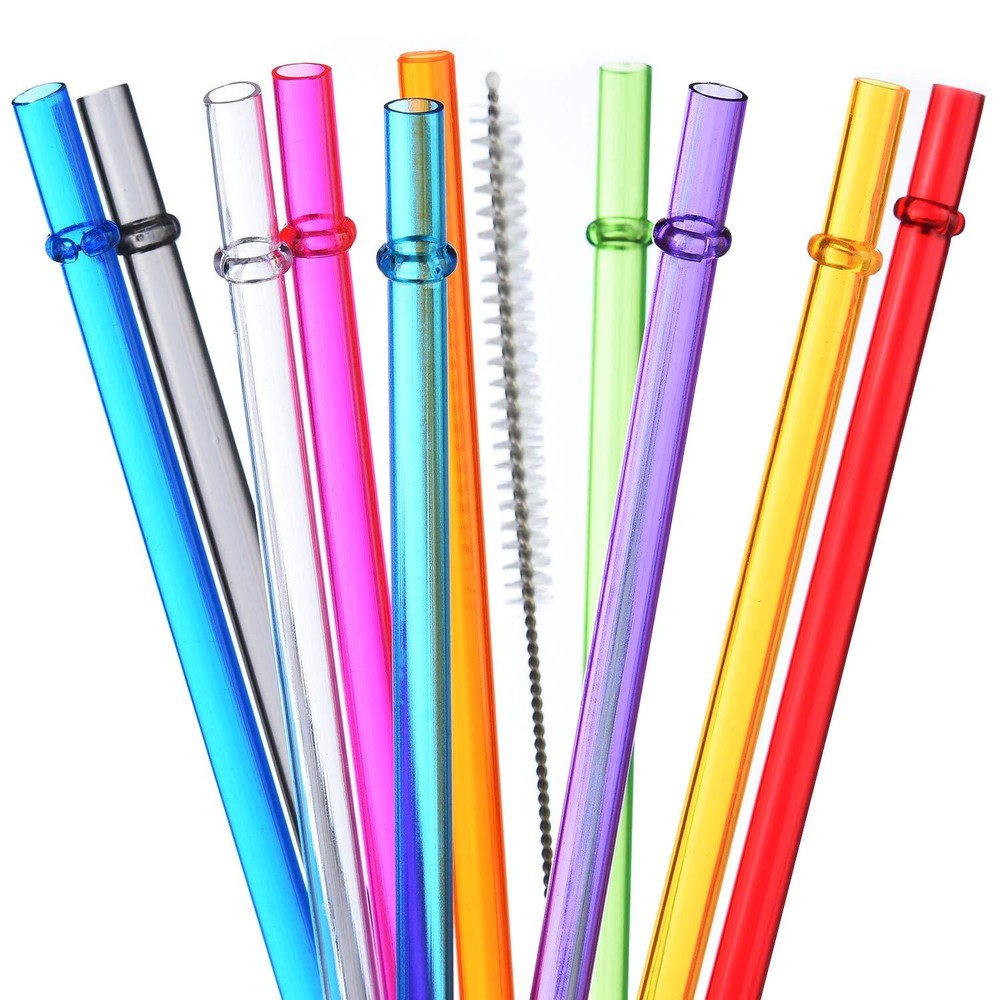 10Pcs Color Replacement Straws for Stanley 30 20 16oz Tumbler 10.5 inch Reusable