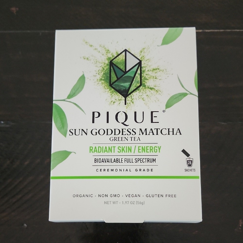 PIQUE LIFE Sun Goddess Matcha Green Tea 28 Servings Organic Ceremonial Grade