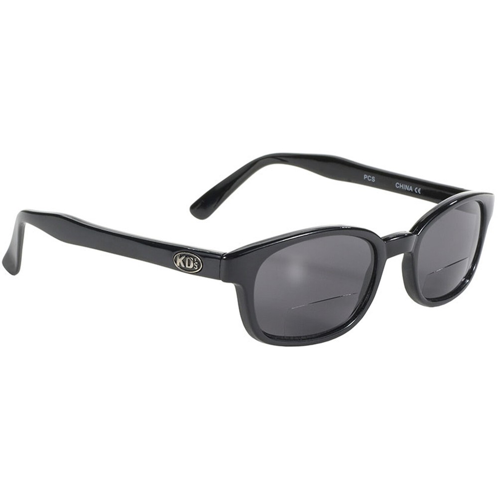 Pacific Coast X-KDs Bifocal Readerz Sunglasses Black Frame Smoke 2.0+ Lenses