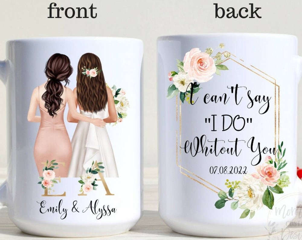 Custom Engraved Maid of Honor Proposal Mug - Thoughtful Wedding Gift Idea